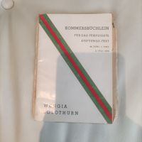 Kommersbüchlein Stiftungfest 1934 - Wengia Solothurn