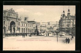 Zürich, Bahnhofsplatz und Polytechnikum