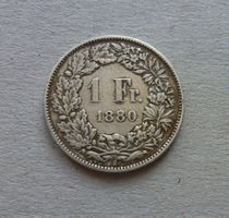 Schweiz ++ 1.- Franken 1880, gute Erhaltung