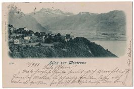 Glion sur Montreux, phototypie, circulée 1898
