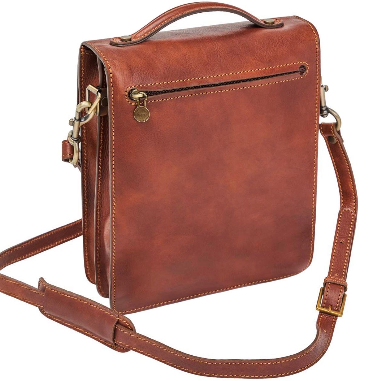 Borse: Schultertasche Herren Leder Tuscany - Braun – Nuovo e nell'imballaggio originale da Wittenbach venduto da bes_k8vr 5