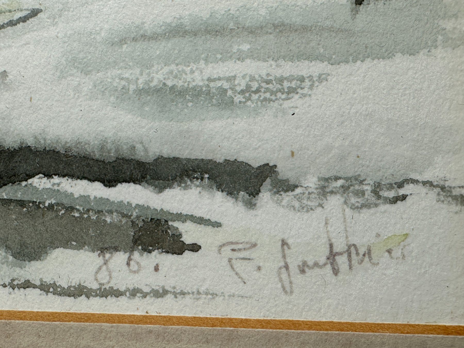 Dipinti: Pascal GONTHIER - Aquarelle originale paysage d'hiver – Usato da Morges venduto da vintix 1