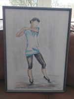 Gerahmte Zeichnung von Lorenzo Anselmi, Original, signiert