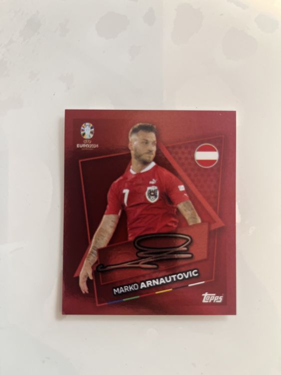 Topps EURO2024 SP AUT Sticker Marko Arnautovic (Neu (gemäss