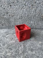 Rote rouge rosso Keramikvase Postmodern Design Vintage