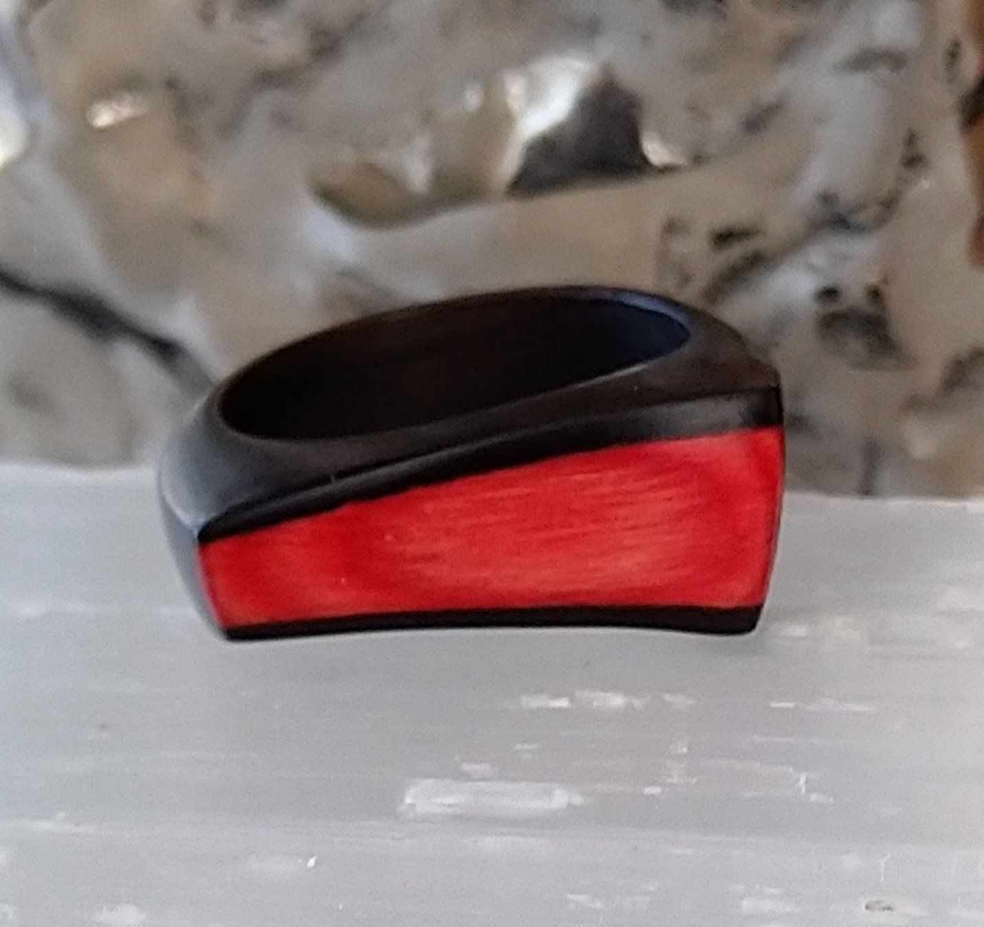 Ringe: EBENHOLZ RING - NATUR PUR - UNIKAT – Gebraucht aus Romanshorn von BoutiqueA 2