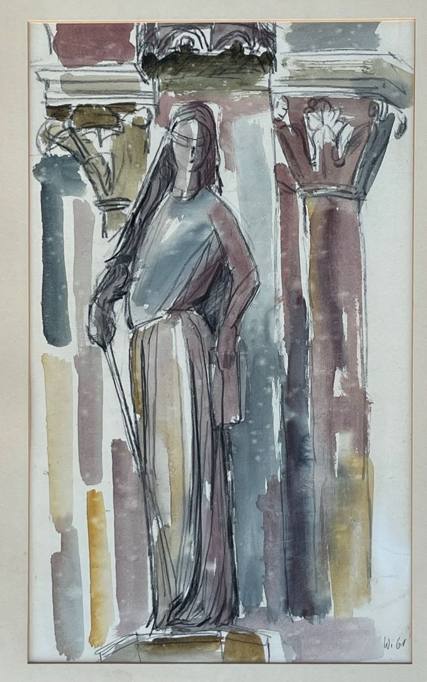Dipinti: Interessante Dame Aquarell monogrammiert – Usato da Müllheim Dorf venduto da Othmar73 9