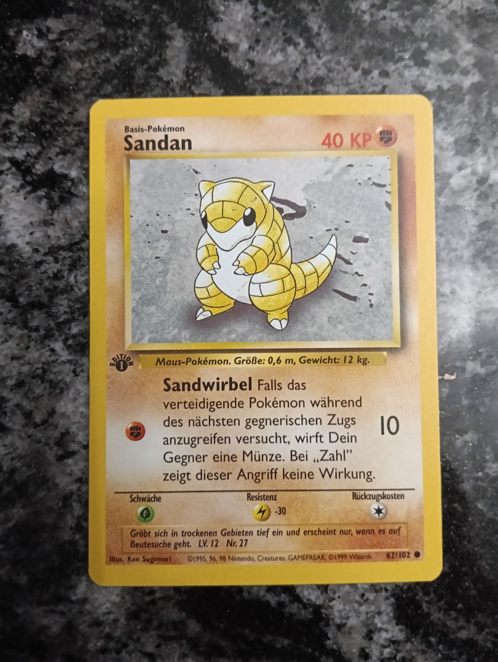 Pokémon Carte collezionabili: Base Set  Sandan 1. Edition Top Zustand – Usato da LEUZIGEN venduto da mic_sdh5