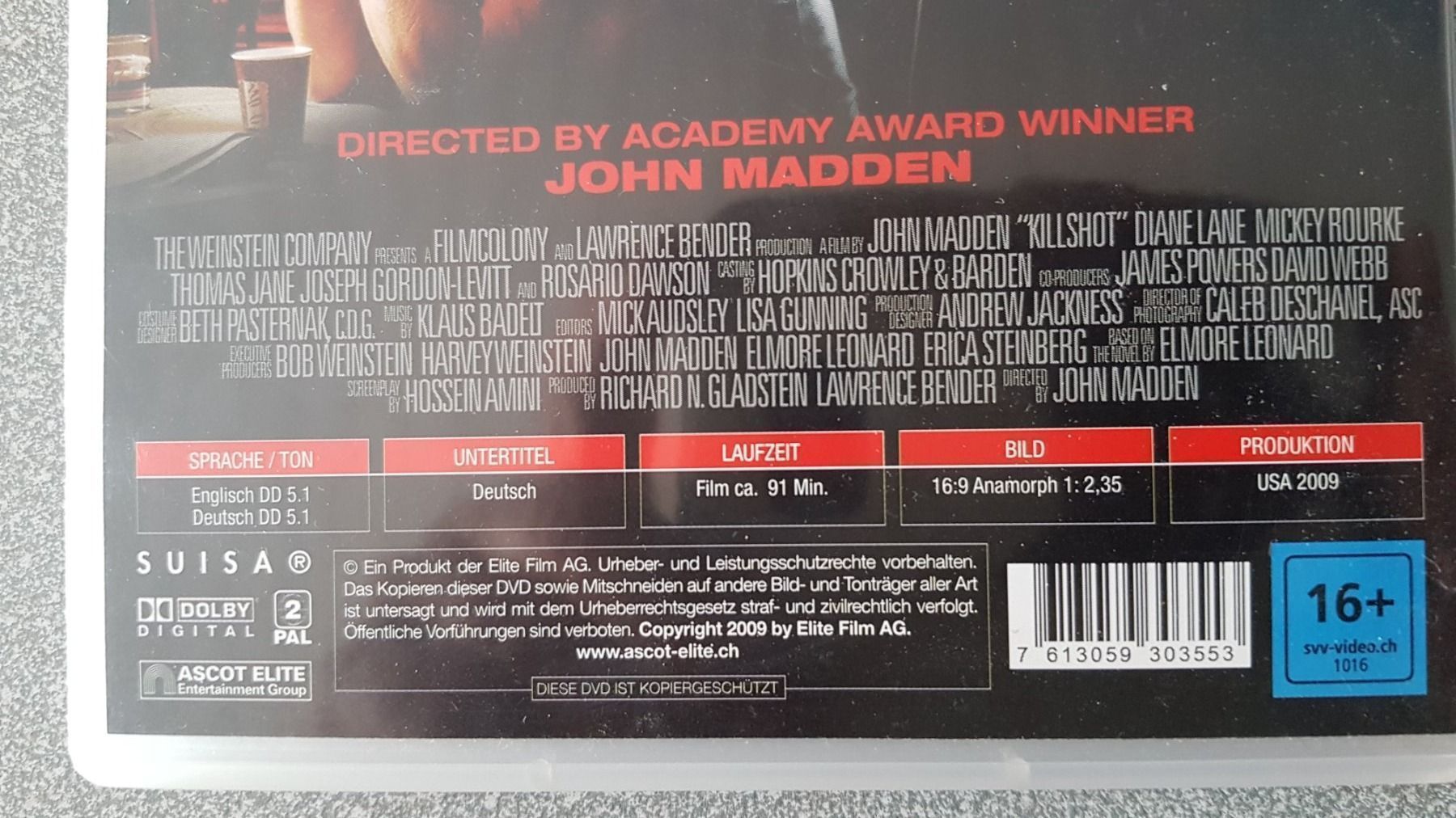 Tous les DVDs: DVD Killshot / Mickey Rourke – D'occasion à Oetwil am See par fineli2 1