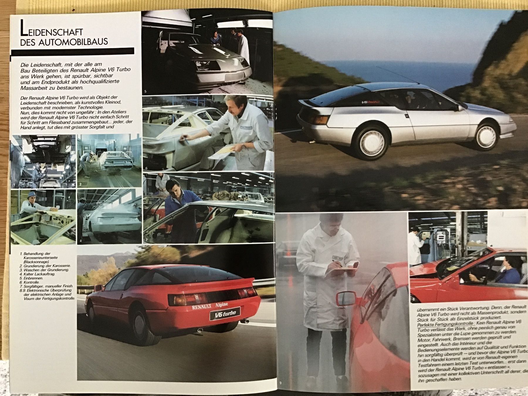 Renault Documenti: Renault Alpine Verkaufsprospekt Juni 88 – Usato da Scherzingen venduto da Starseller62 7