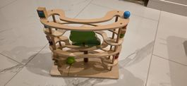 Kugelbahn Holz Baum Motiv Spielzeug gebrauchter Zustand