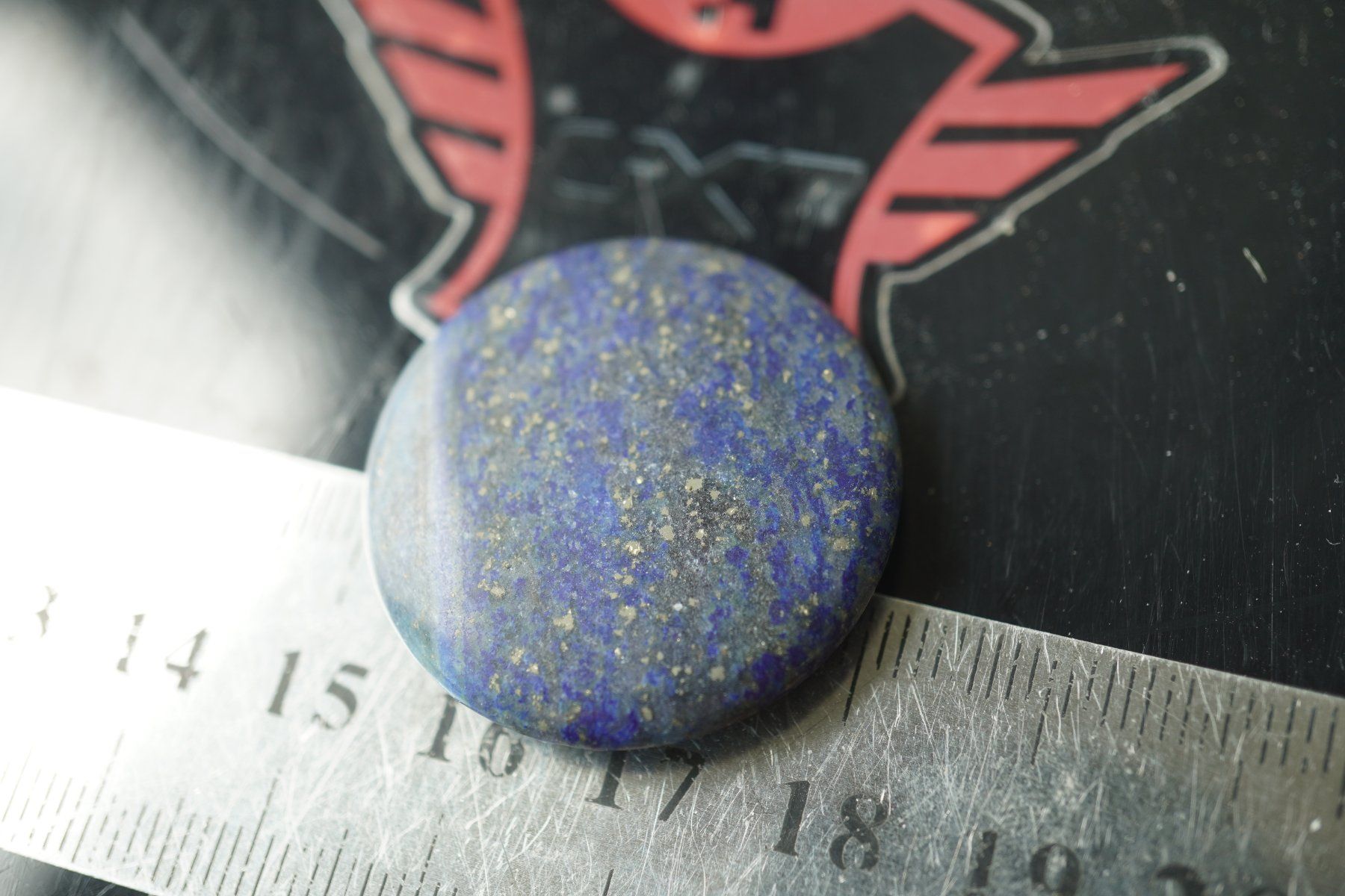 Minerali & Pietre curative: Lapis  Disc 30x6mm "Baum des Lebens" inkl porto – Nuovo e nell'imballaggio originale da Eschenbach SG venduto da topstone 3