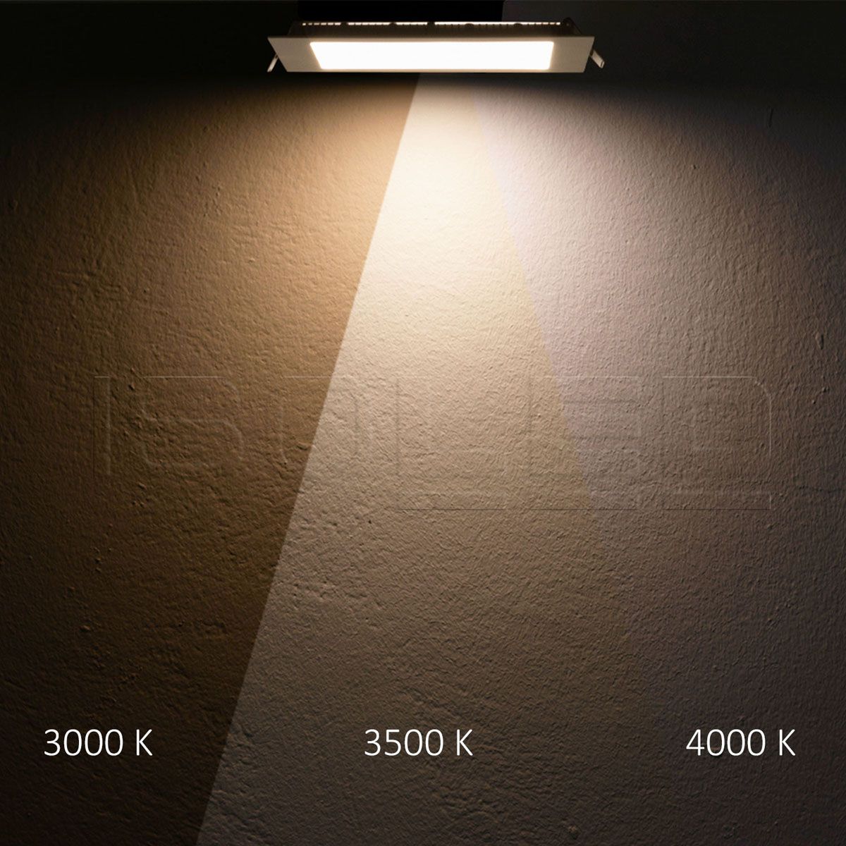 Lampade: LED Einbaustrahler, Weiss, 30 cm x 30 cm – Nuovo (secondo la descrizione) da Kreuzlingen venduto da Smart-Light 1