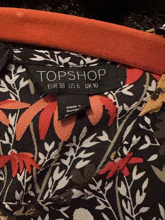 TOPSHOP georgette floral dress 5