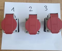 Gifas Steckdosen T25, 3 Stk., IP54
