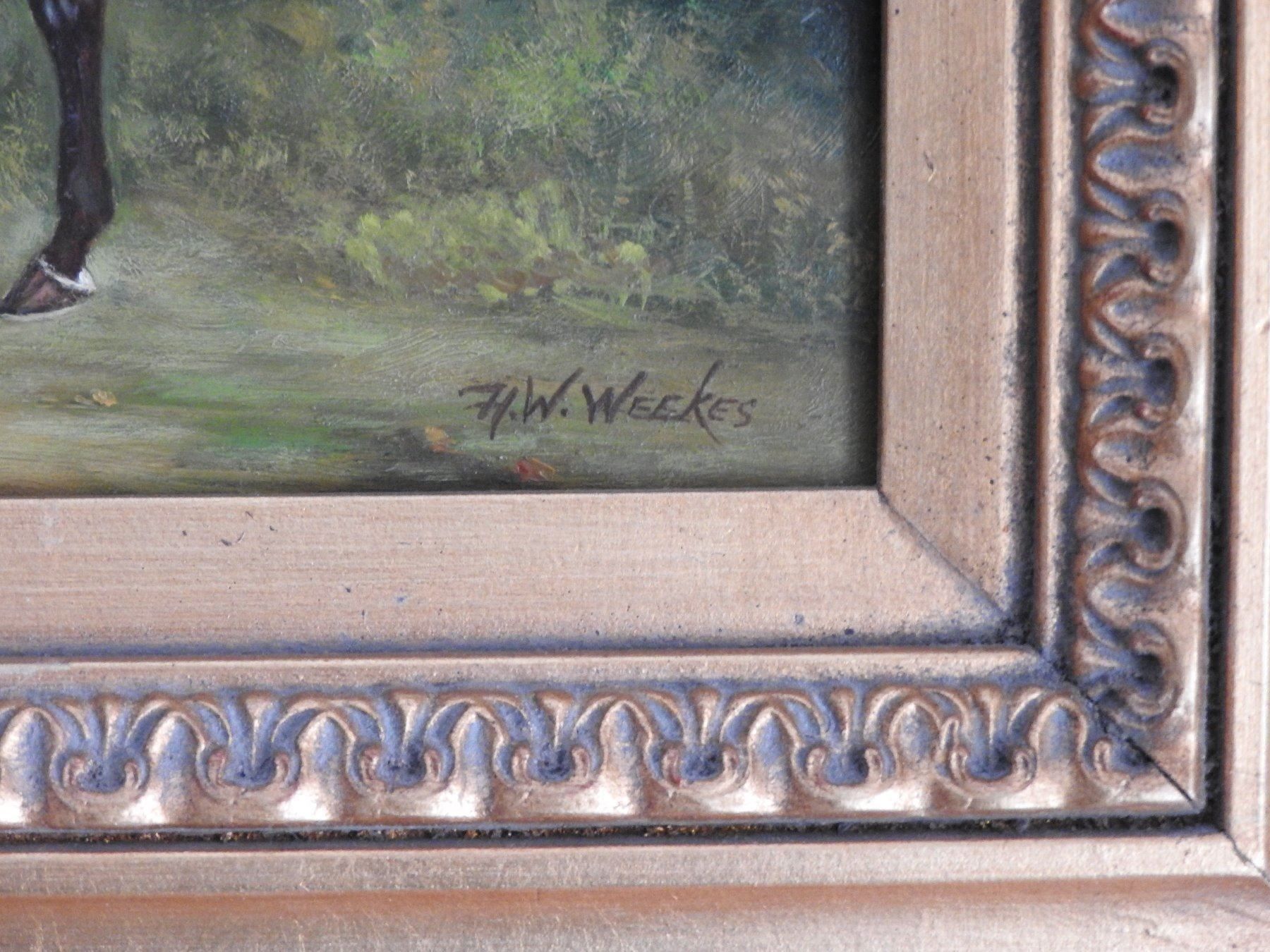 Tableaux: Oelbild - H.W. Weekes - englischer Maler – D'occasion à Stetten AG par Brissago25 3