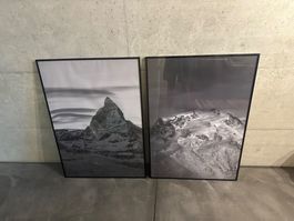 2 Nielsen C2 Frames – 70 × 100 cm – Black Aluminium + Glass