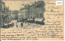 Lausanne - Place Saint-Francois - animee 1898