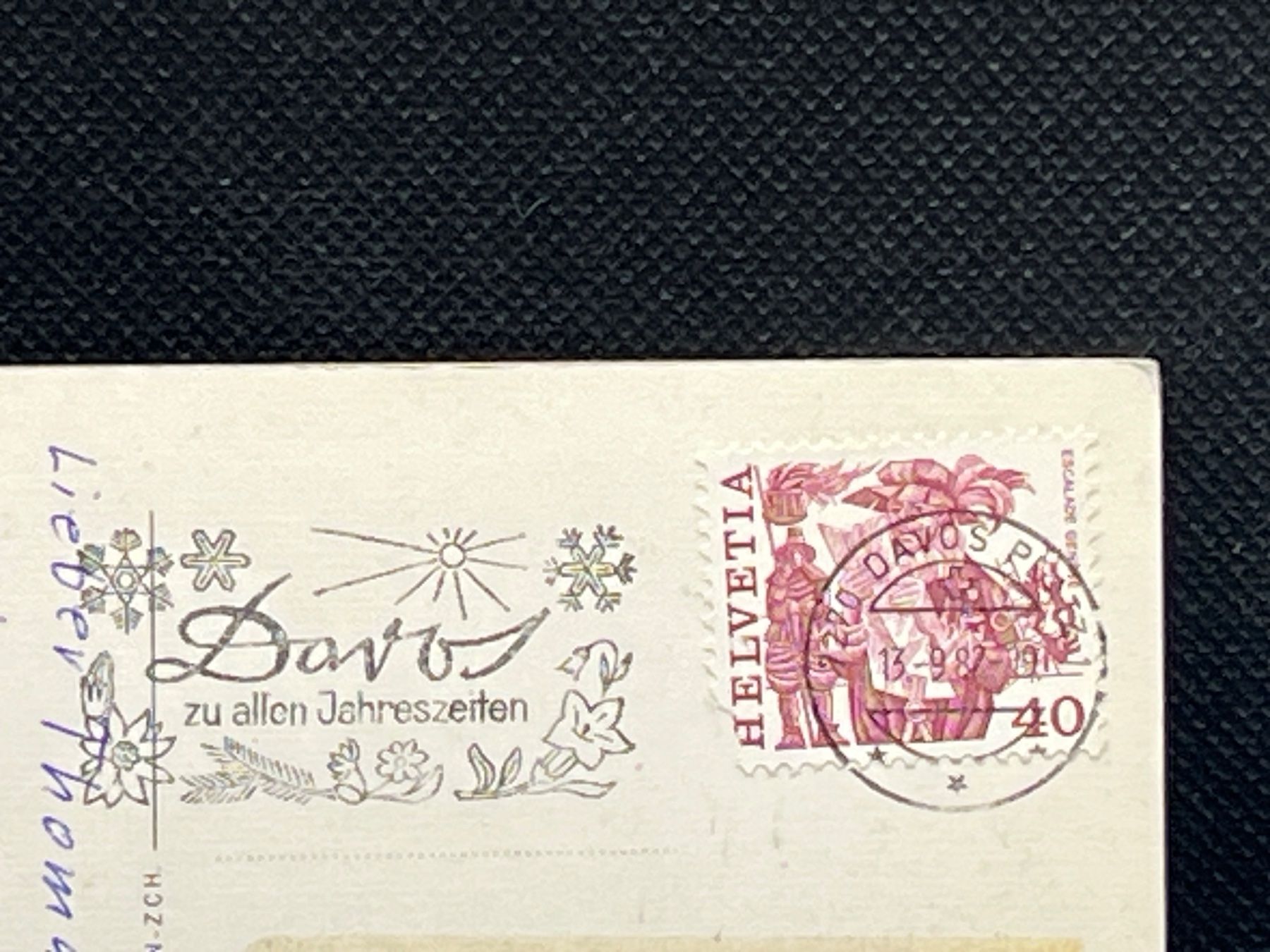 Cartoline postali: Davos-Platz mit Schatzalp – Usato da Widnau venduto da Brusi9 1
