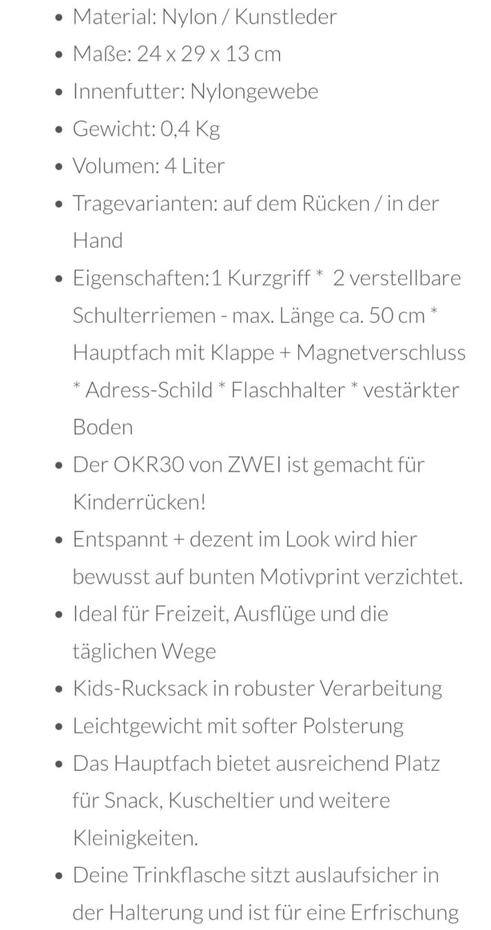 Zwei Zaini: ZWEI OLLI,Rucksack, neu! – Nuovo (secondo la descrizione) da Burgdorf venduto da carodesign1 4