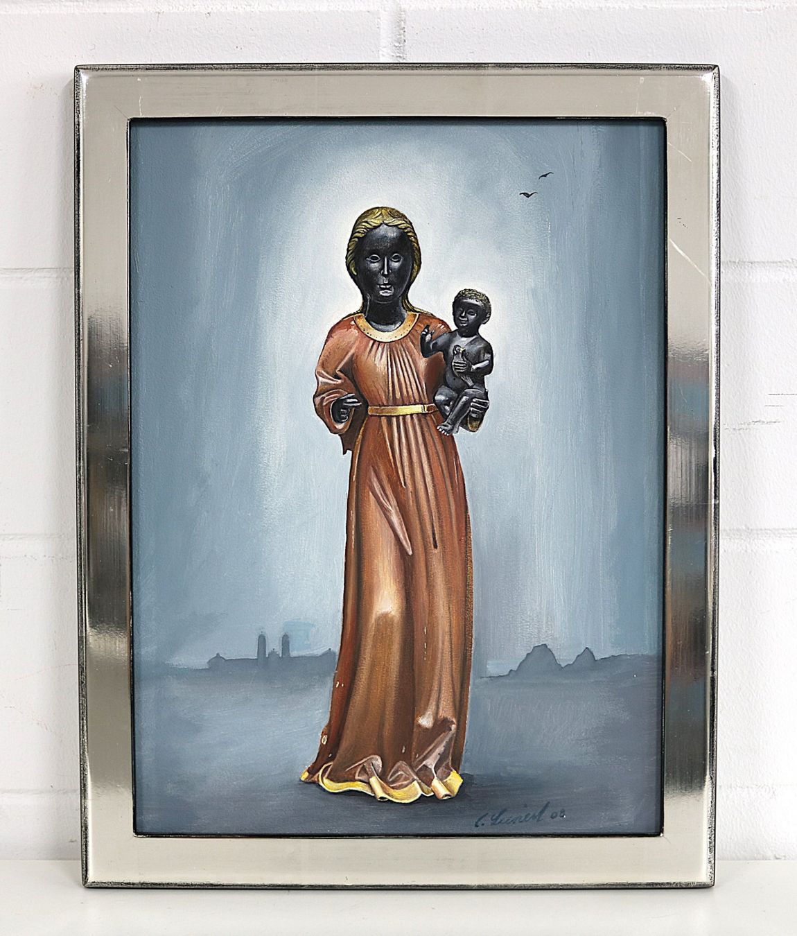Gemälde: Gemälde Schwarze Madonna von Einsiedeln – Gebraucht aus Rüti ZH von Restwert_Rueti_ZH