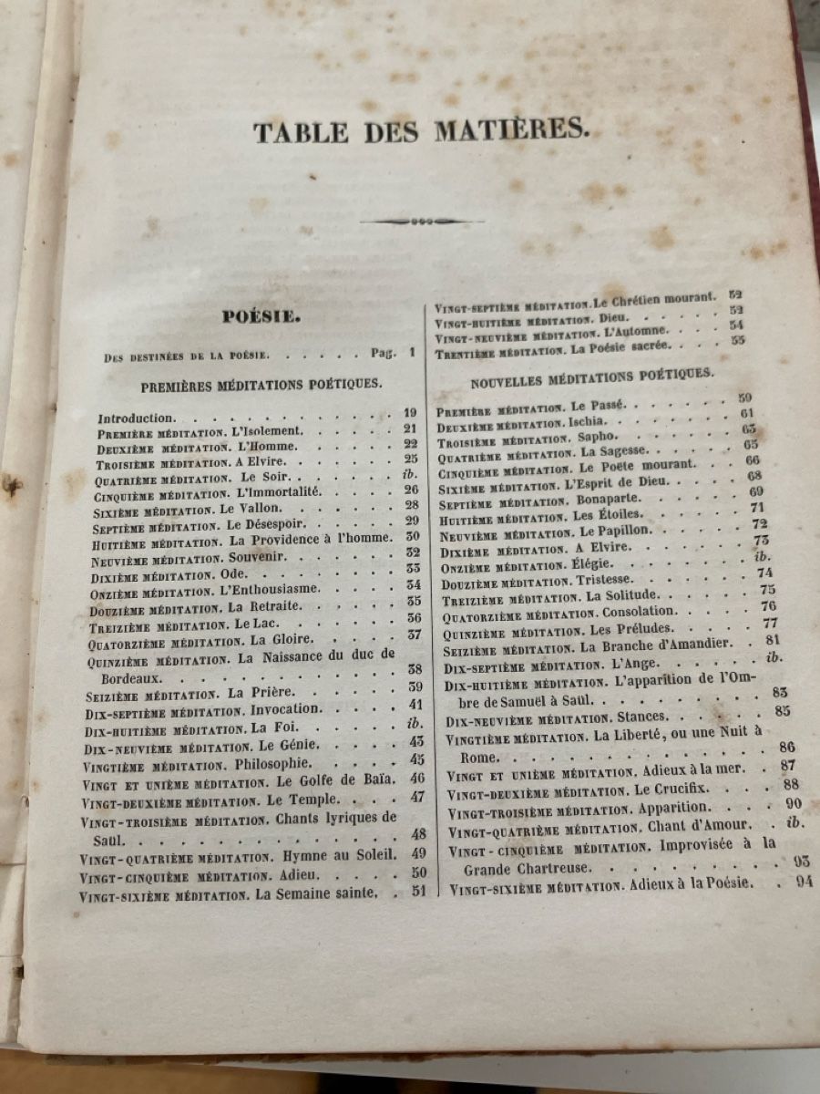 Libri: Oeuvres de Lamartine, 1840 – Usato da losone venduto da china06 4