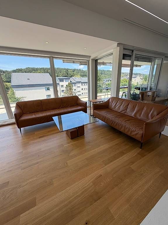 Divani: Echt-Ledersofa in Cognac Farbe 3er und 2er Sitz – Usato da Embrach venduto da ber_8fgp