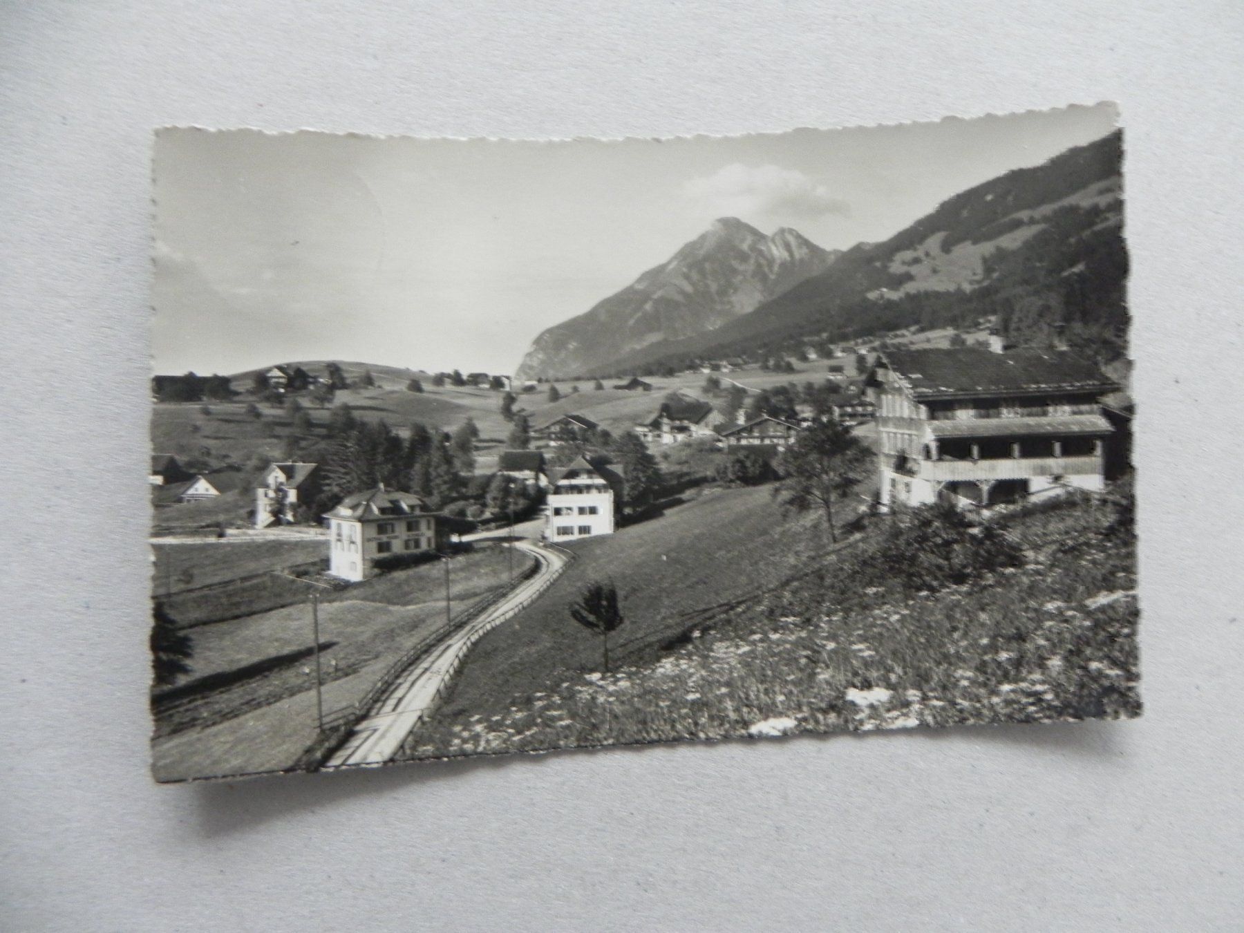 Ansichtskarten: Ansichtskarte St. Niklausen OW 1938 – Gebraucht aus Siebnen von krimsie