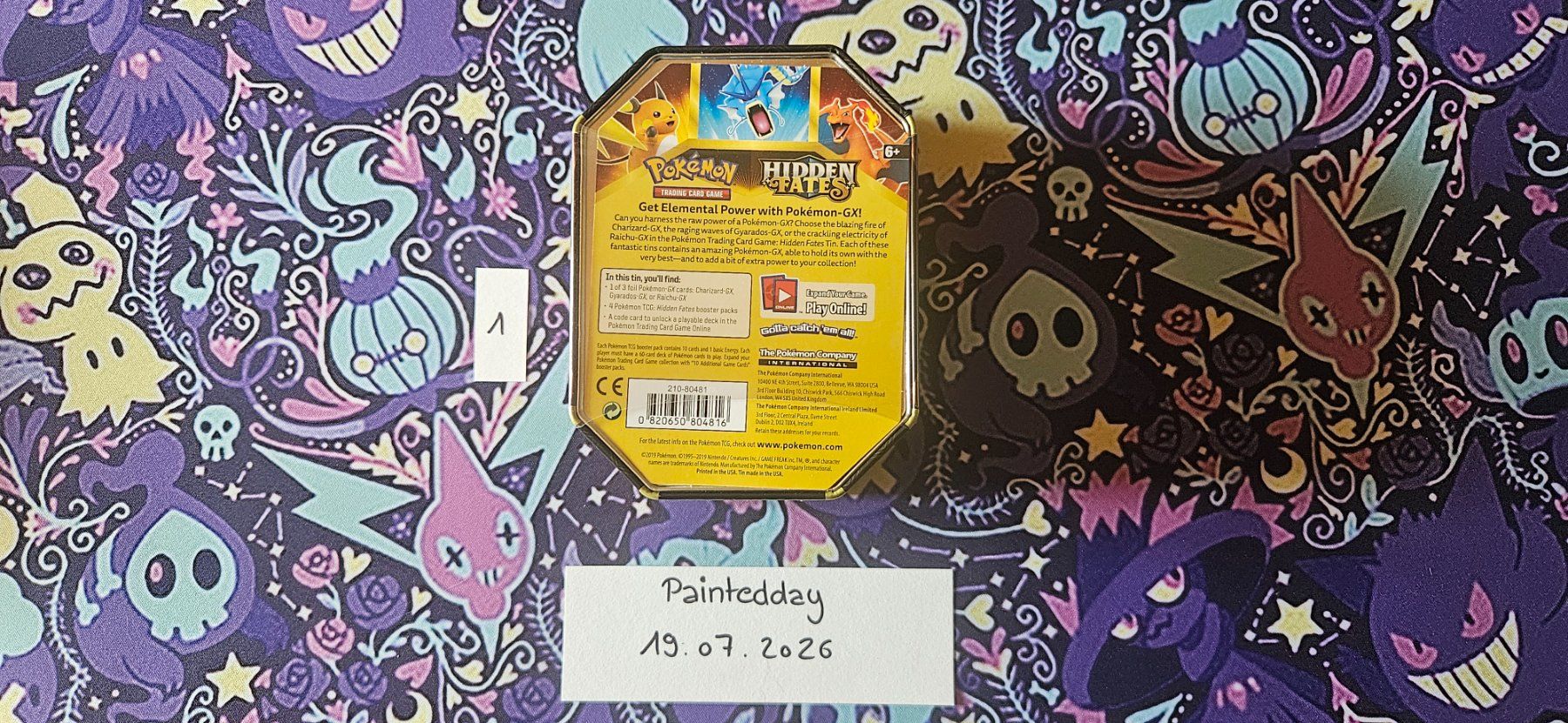 Pokémon Carte collezionabili: Hidden Fates: Charizard GX Tin (EN) – Nuovo e nell'imballaggio originale da Fulenbach venduto da Paintedday 1