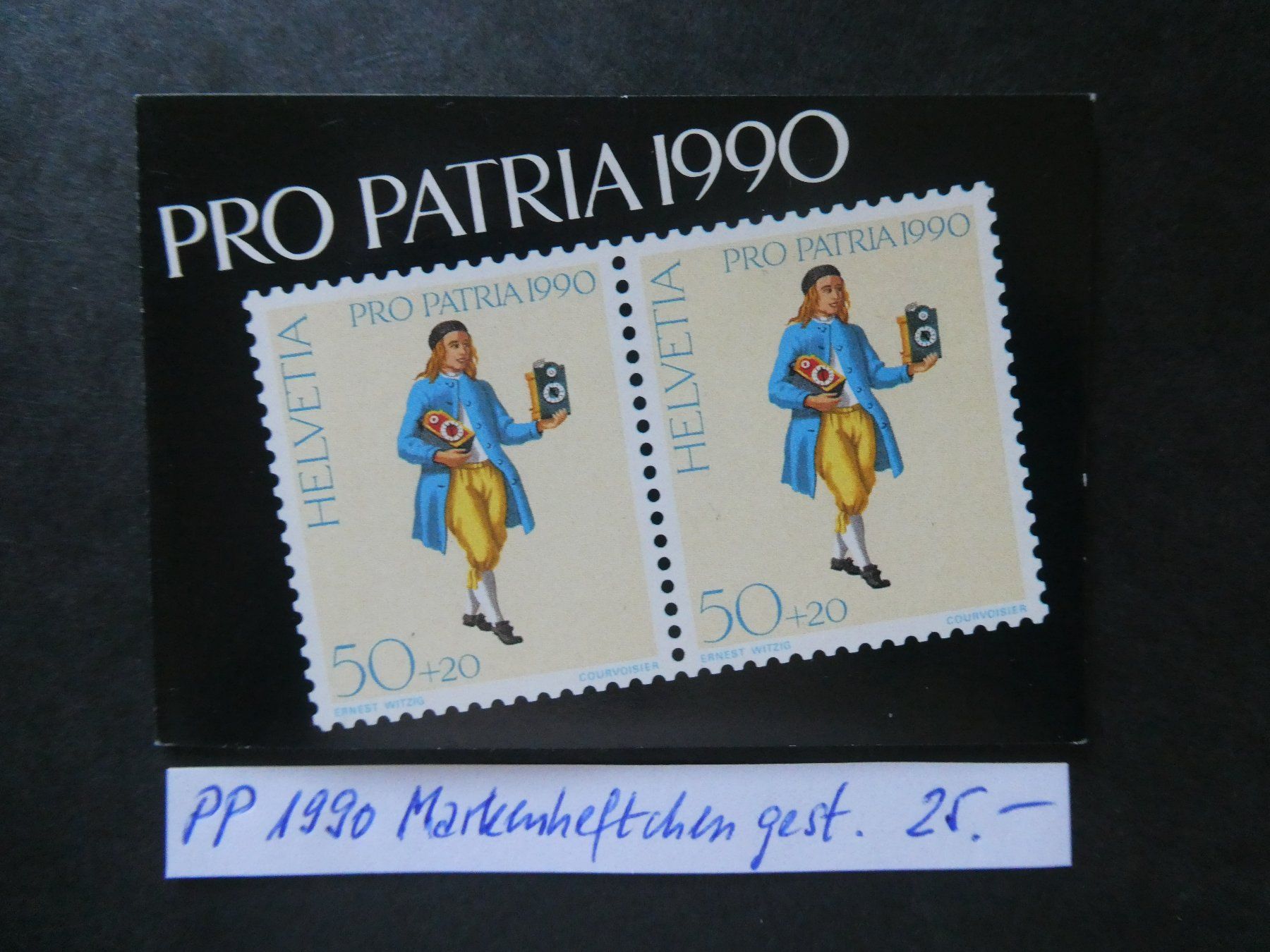 Alle Briefmarken: Pro Patria 1990 Markenheftchen gestempelt – Gebraucht aus Lausen von Herbamare01