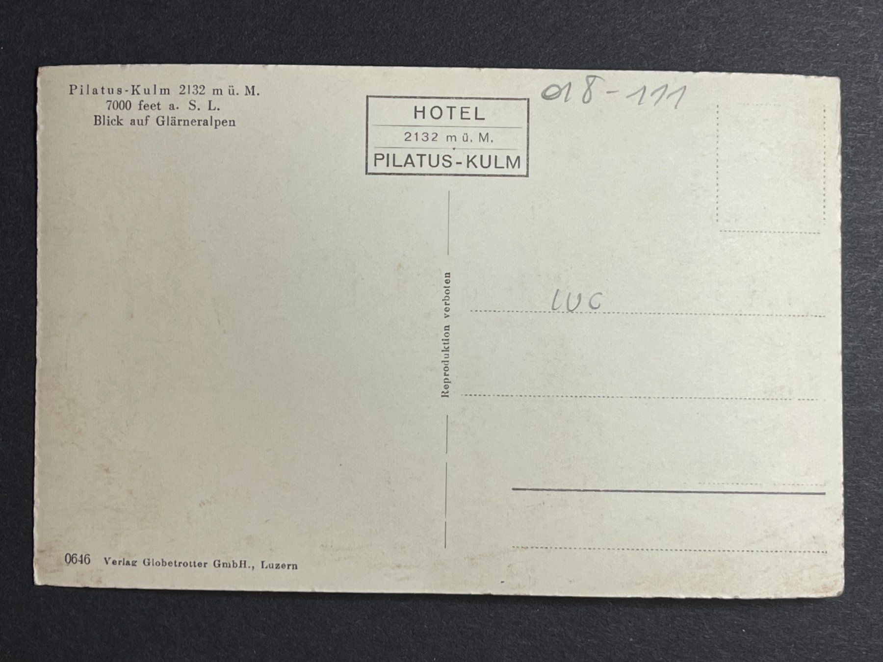 Cartoline postali: Pilatus-Kulm – Usato da Steg VS venduto da danwer74 1