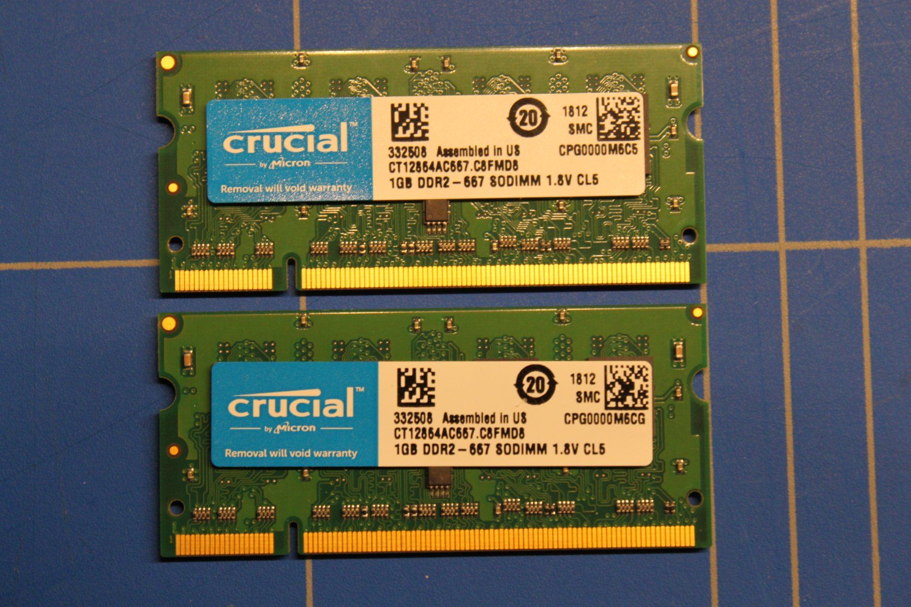 Crucial Memory / RAM: Crucial DDR2 RAM 2x1GB – Gebraucht aus Reinach BL von poupou159