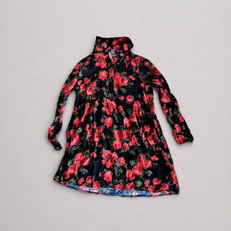 Sommerliche Bluse Gr. XS geblümt lang Rosen