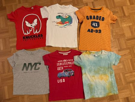 Kinder T-Shirts Grösse 110/116