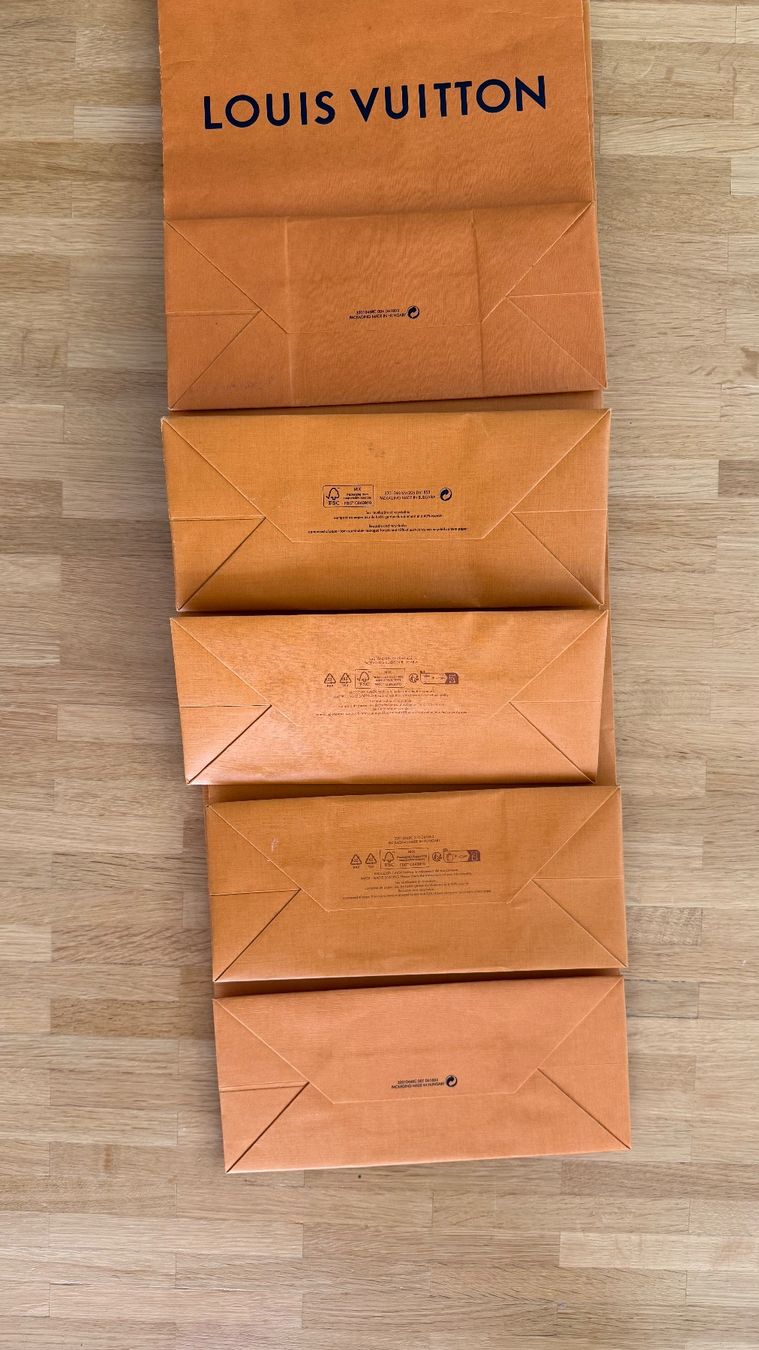 Borse: 5 Louis Vuitton Papiertragetaschen gebrauchter Zustannd – Usato da Winterthur venduto da -BeHappy24- 4