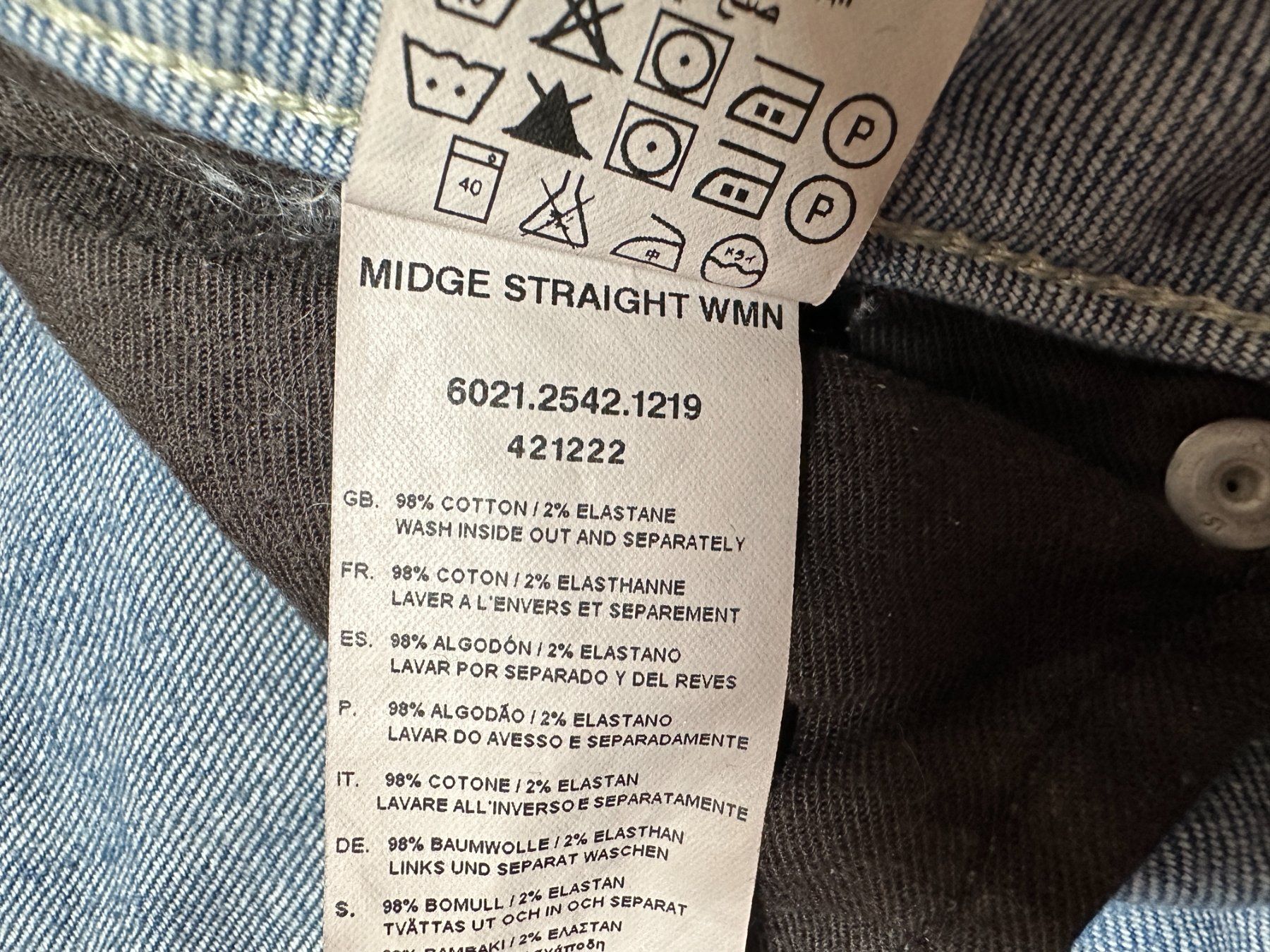G-Star Jeans: G-Star Jeans Midge Straight Grösse 28 – Usato da Gümmenen venduto da FelizitasHermann 4