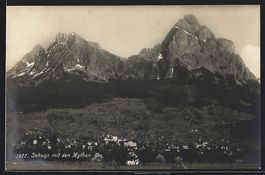 AK Schwyz, Panorama mit den Mythen, 1921