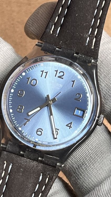 Swatch Montres: Swatch Gent Uhr, Lederarmband – D'occasion à Grenchen par chththl 3