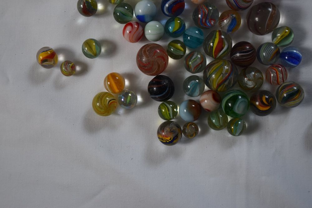 Sotiff Glasmurmeln Katzenaugen, 1,4 Cm, 1000 Stück – Bunt, Für Spiele & Deko