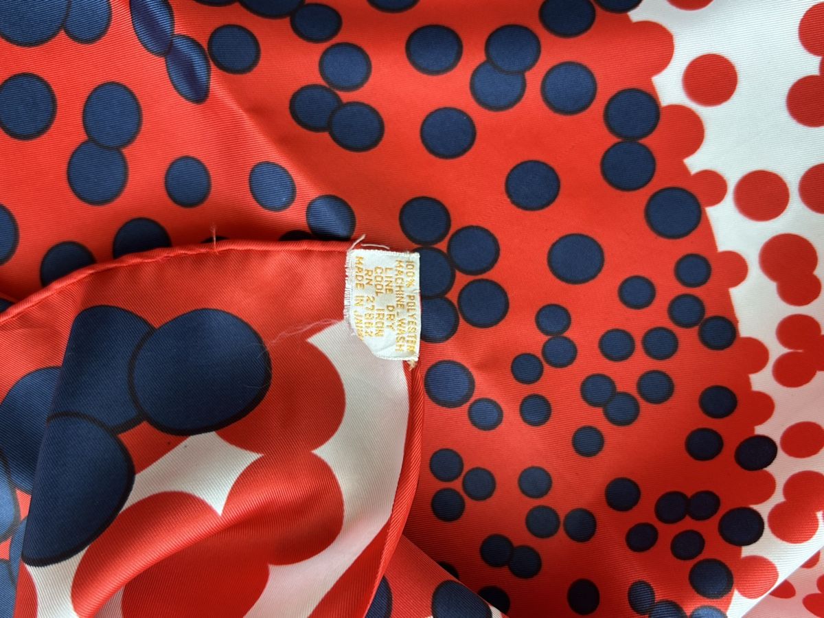 Foulards, Tücher & Schals: Vintage Scarf Polka Dot Red Blue good condition – Neu (gemäss Beschreibung) aus Saland von ele_vc96 2