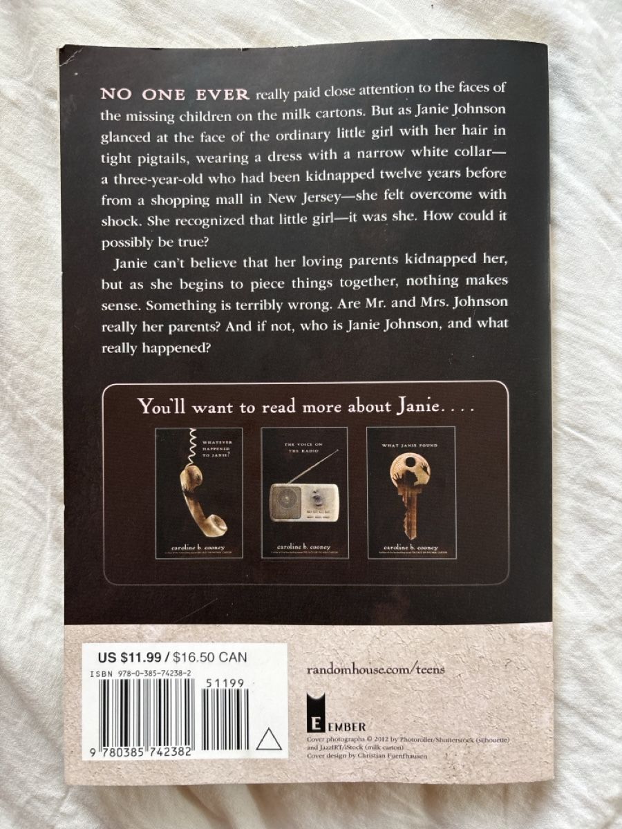 Bücher: The face on the milk carton – Neu (gemäss Beschreibung) aus  von  1