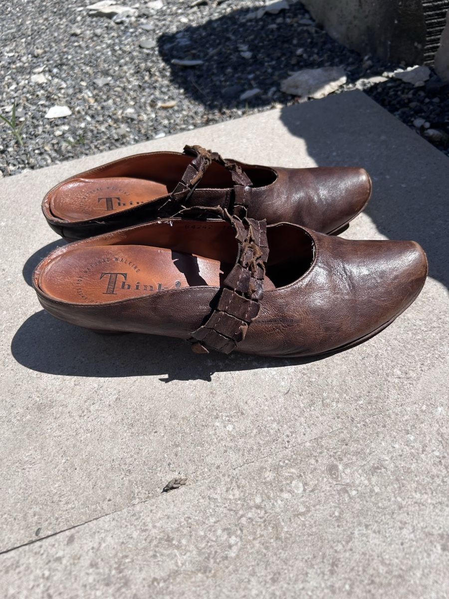 Think Herrenschuhe: Think Ballerinas, Gr. 40, Leder, braun – Gebraucht aus Unterkulm von Chipsi0709 2
