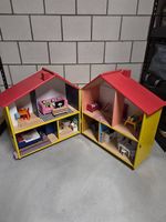 Handgemachtes Holz-Puppenhaus auf Rollen(klappbar) 