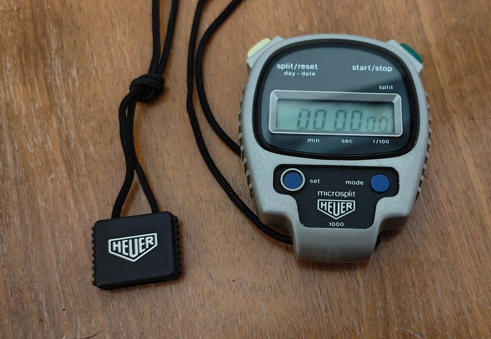 Stopuhr von Tag Heuer Microsplit 1000 | Kaufen auf Ricardo
