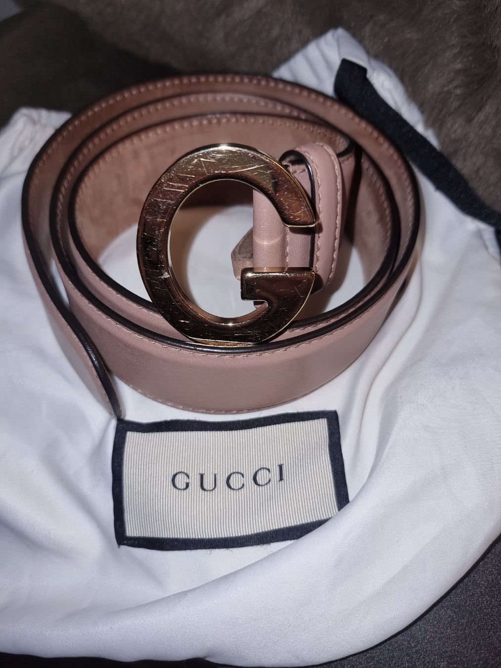 Cinture: Hingucker Gucci Damengürtel nude/rosa – Usato da Meilen venduto da Angelinaa98 1