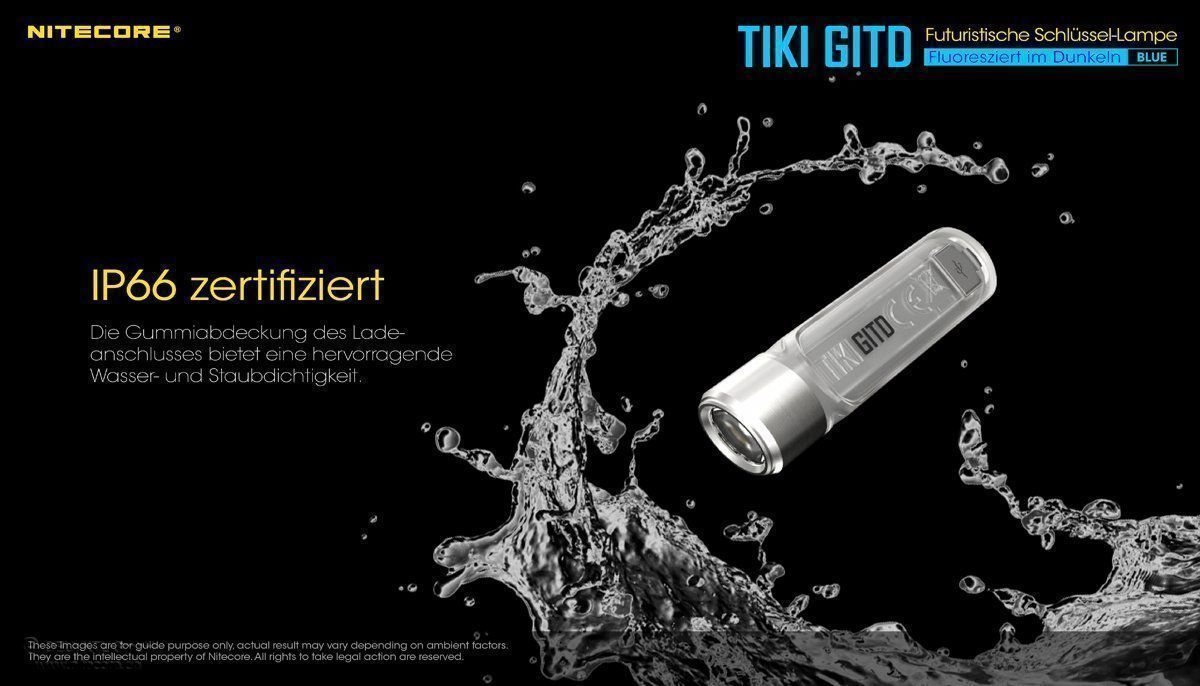NiteCore Lampen: Nitecore TIKI GITD Blue-Glow in the dark – Neu und originalverpackt aus Grüningen von Prolumin 8