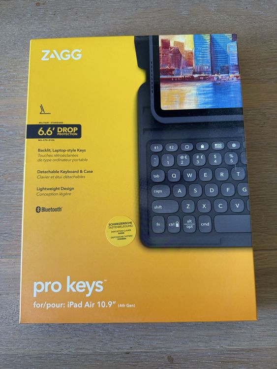 ZAGG Pro Keys Keyboard Case für iPad Air 10.9” (4. Gen) – Ne (Neu und ...