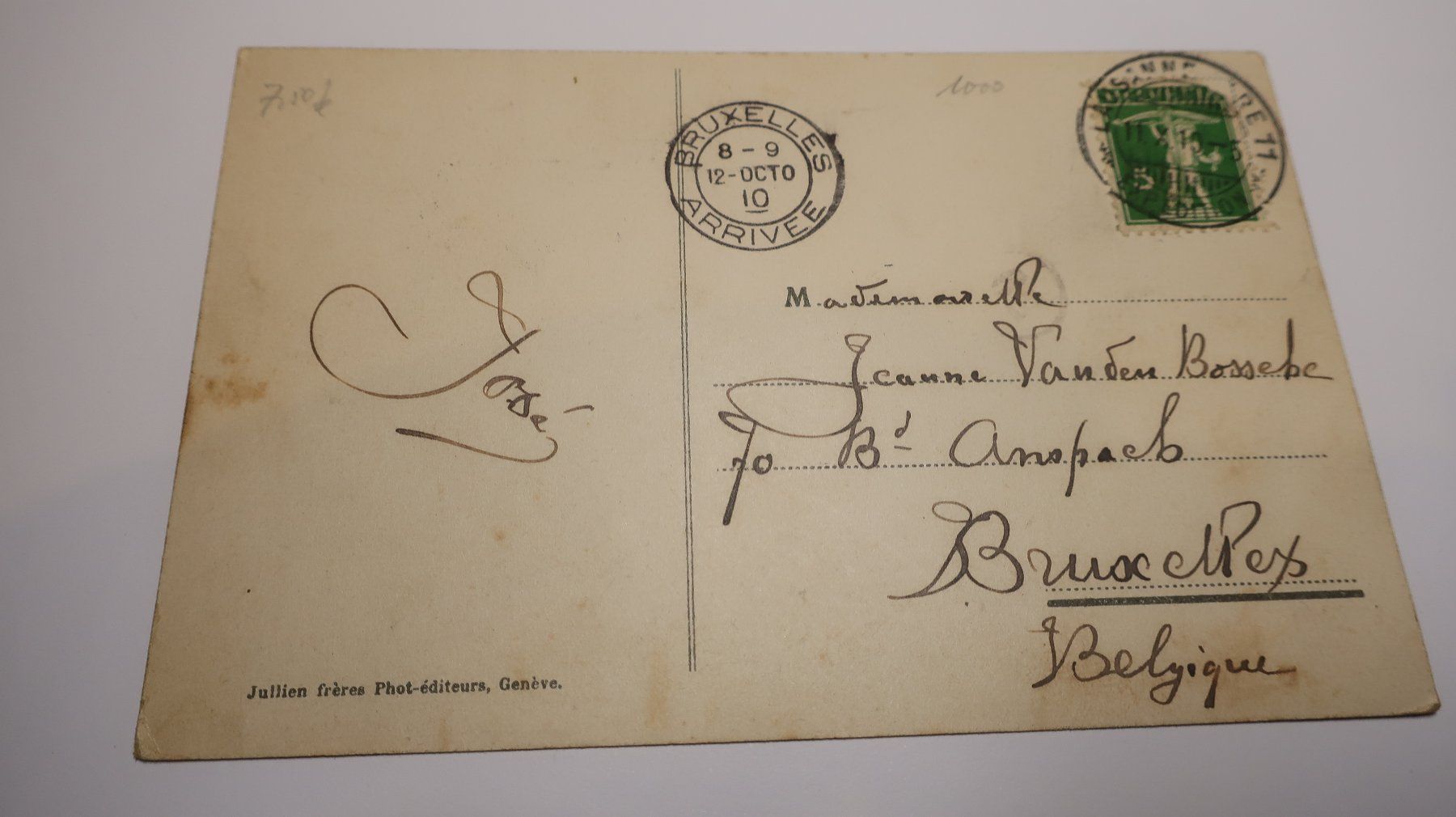 Cartoline postali: Funiculaire Ouchy - Lausanne  1910 – Usato da Cormoret venduto da Pascalll2001 3