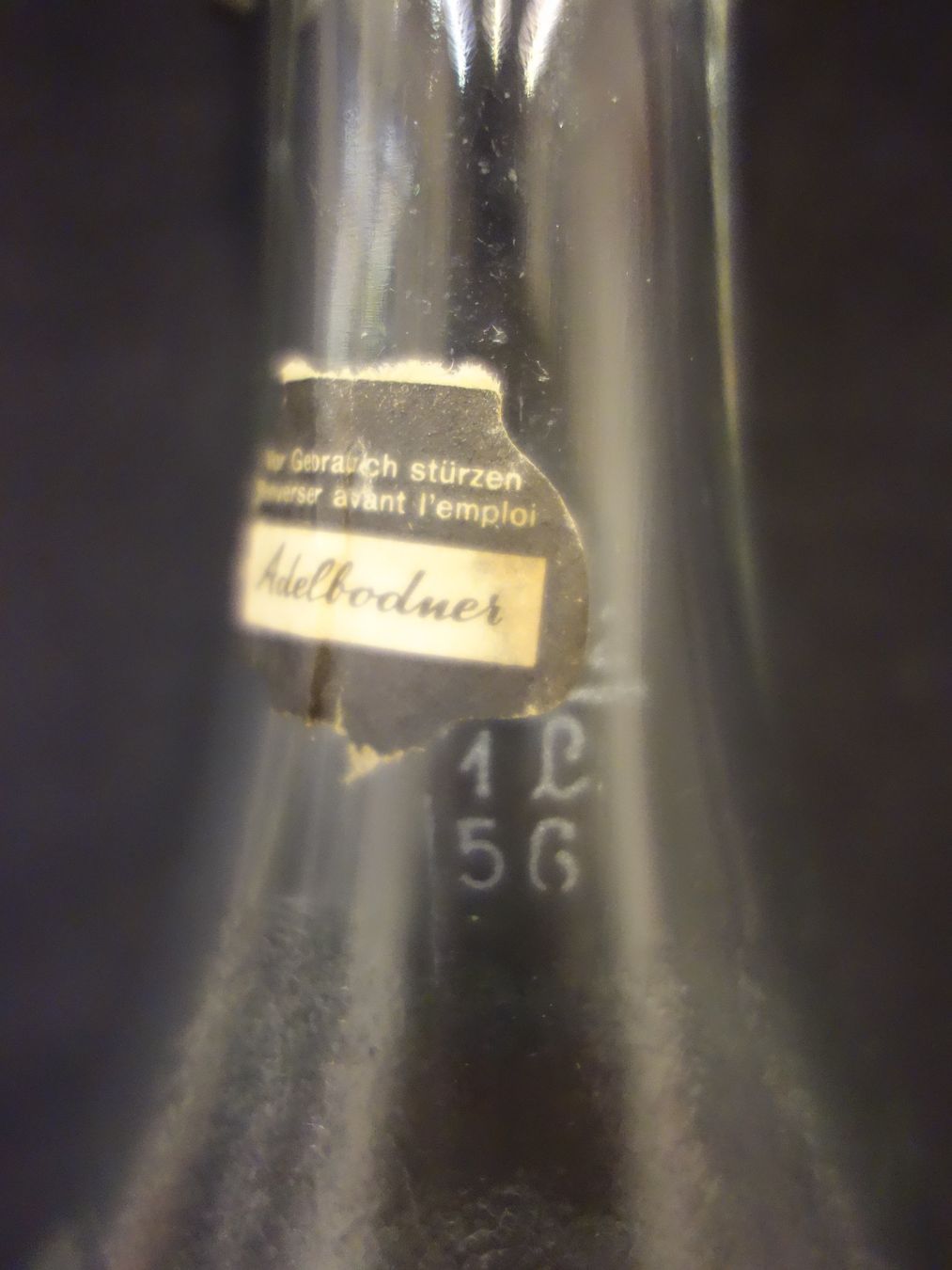 Bicchieri, Caraffe & Bottiglie: alte Flasche ADELBODNER ADEL - COLA 1965 – Usato da Kerzers venduto da Flaschenposten 7