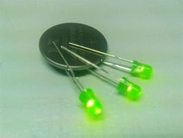 LED grün 3mm, 100 Stück